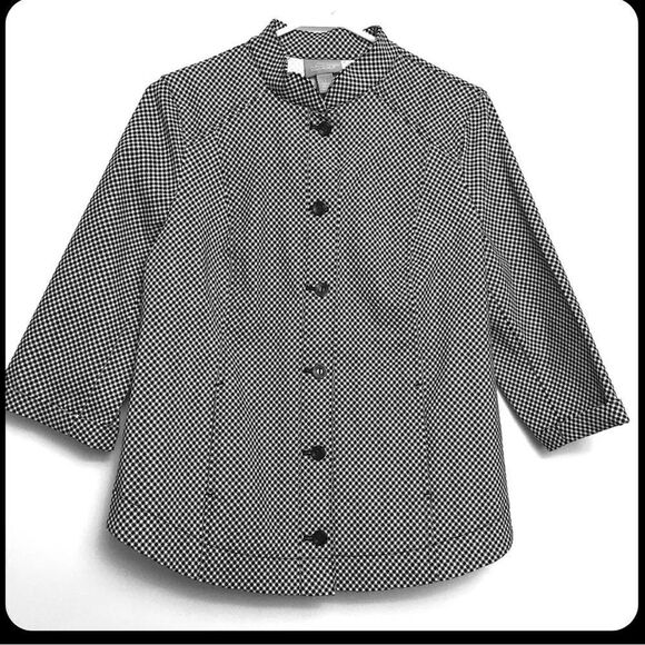 Chicos Houndstooth Stretch Jacket - Picture 2 of 14